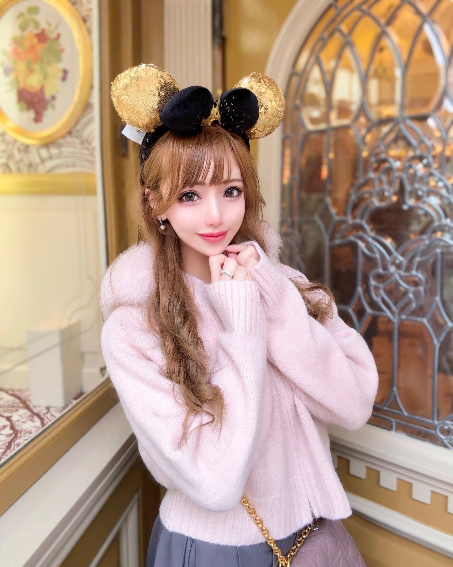 【受注販売】 Charlotte ふわふわファーニットカーディガン　10%OFF