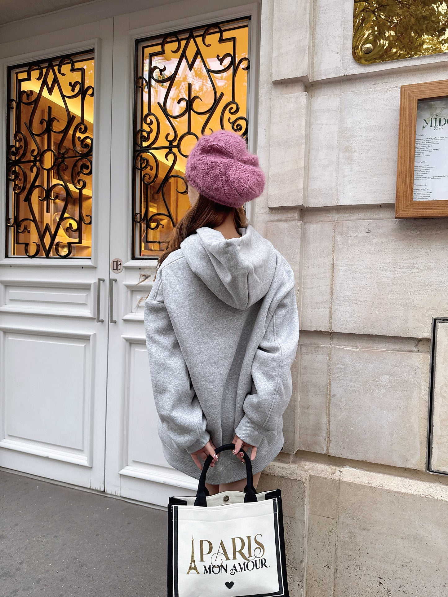 Charlotteロゴパーカー（グレー）　20%OFF