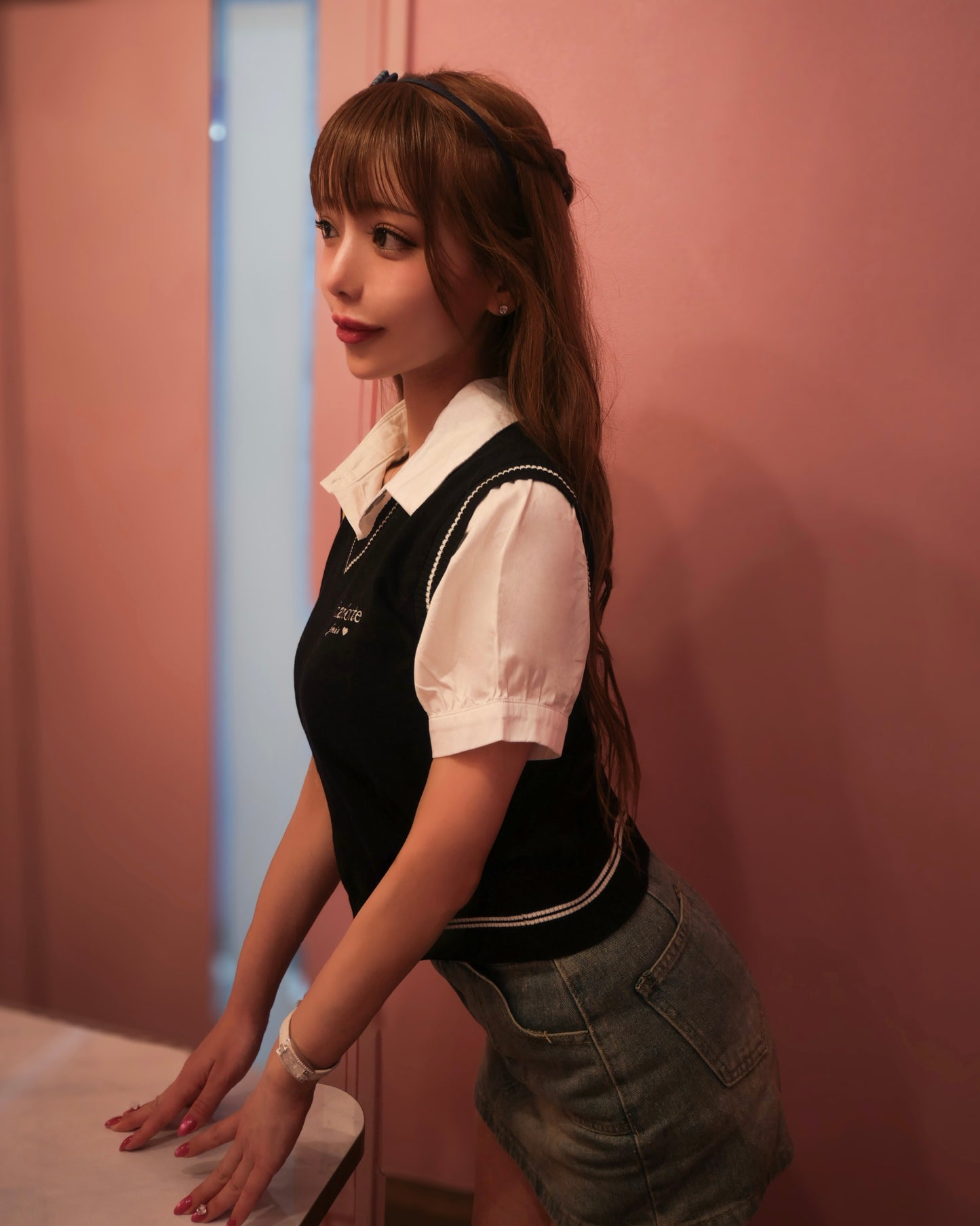 Charlotteドール襟付きニット