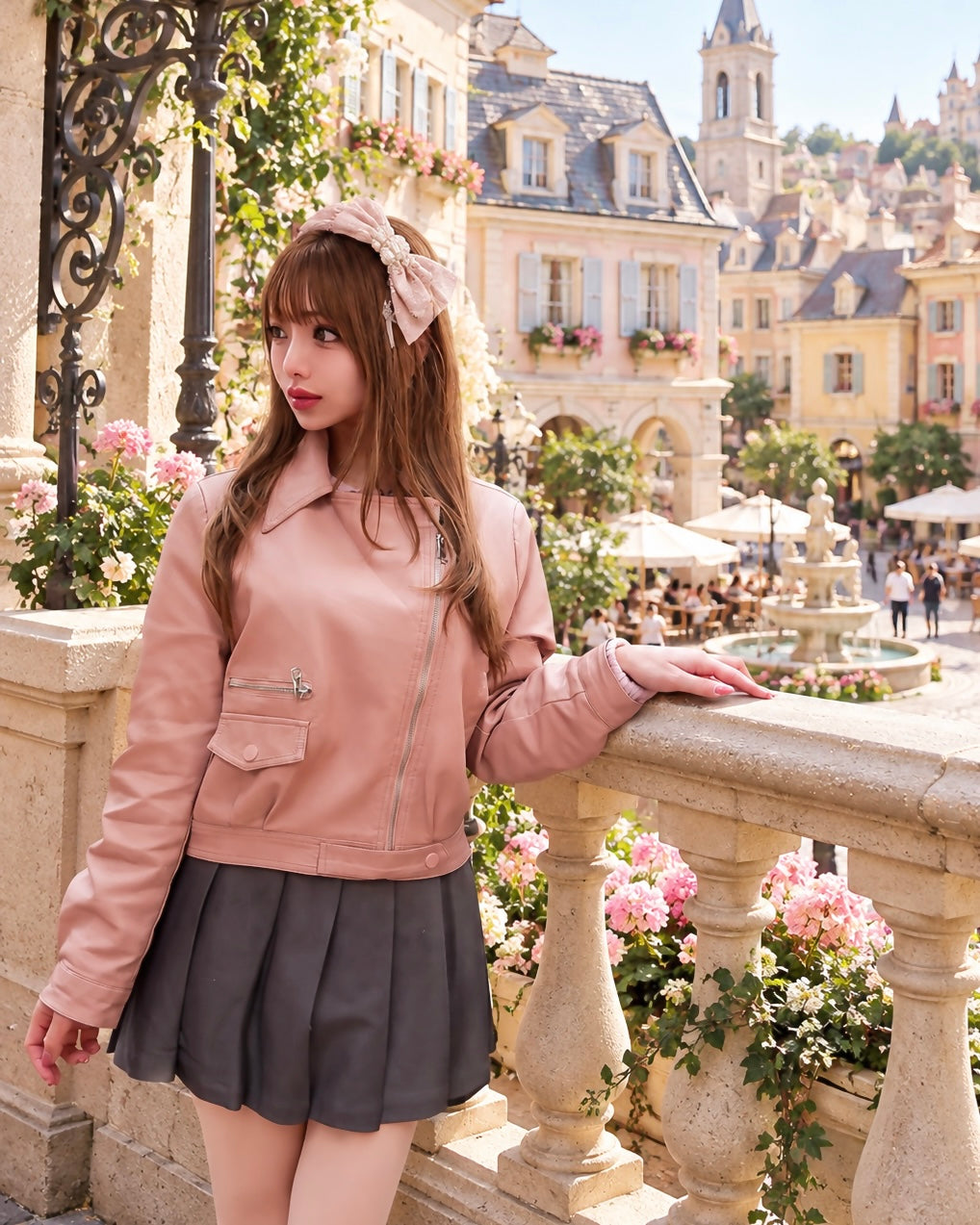 【人気TOP10♡】Charlotteドールピンク ライダース