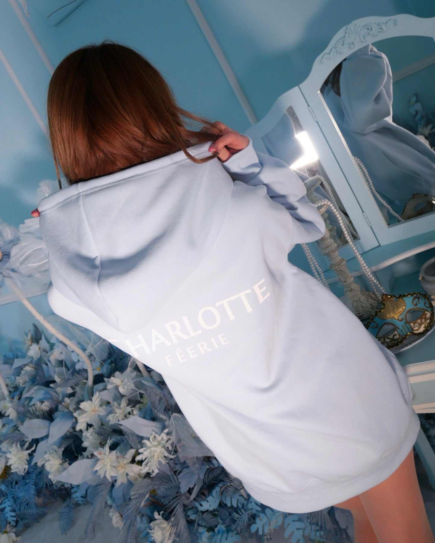 ♡20％OFF♡ Charlotteジップパーカー（フェアリーブルー）
