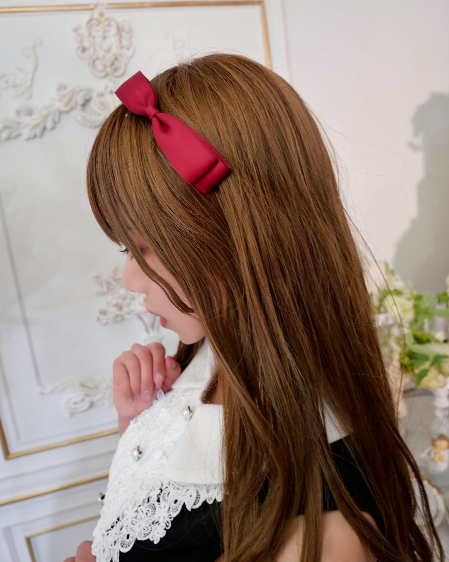 Parisリボンカチューシャ（red）