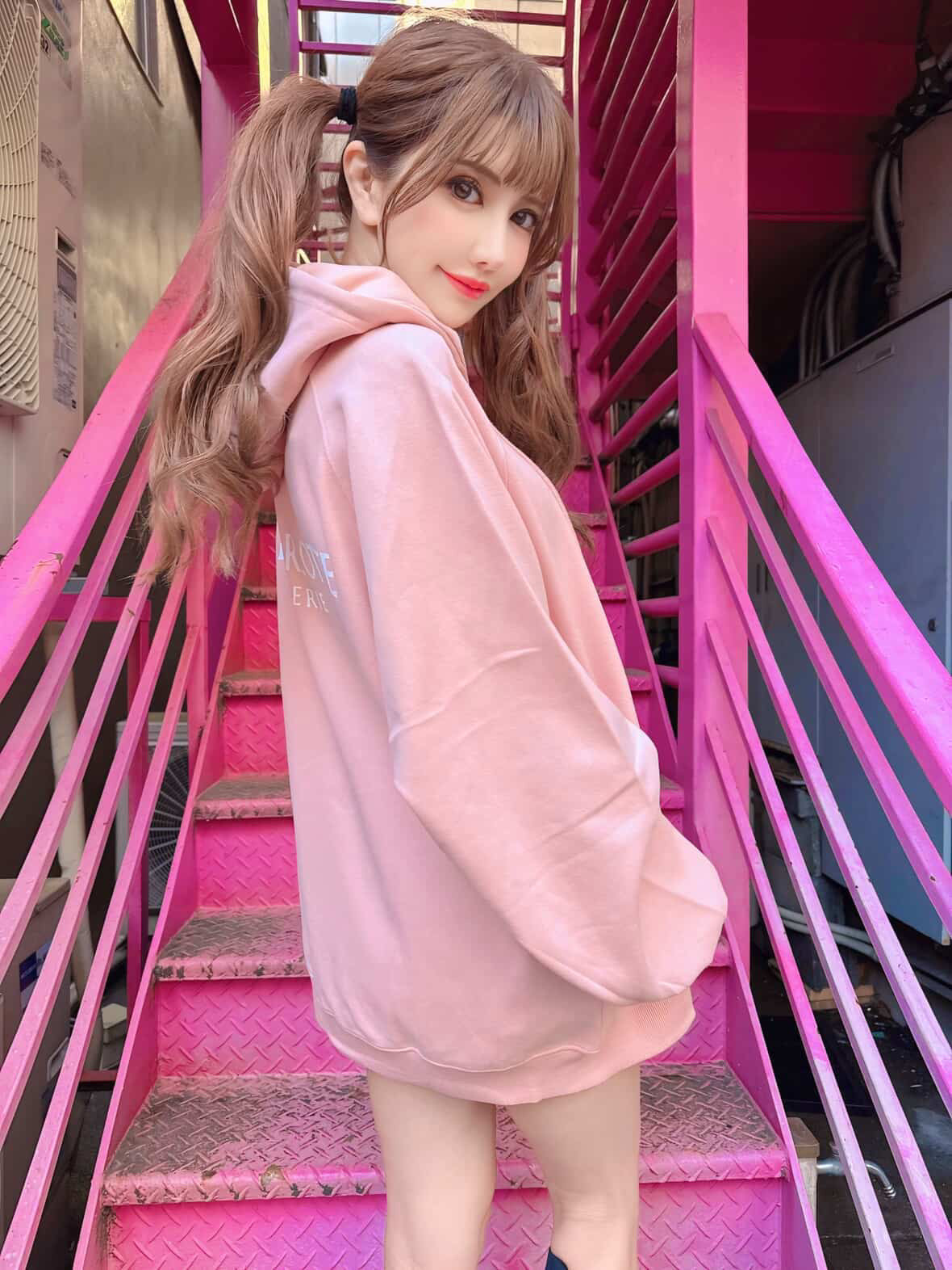 Charlotteジップパーカー（ローズピンク）