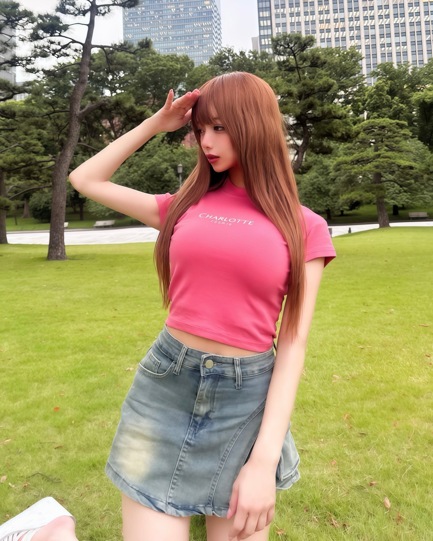 CHARLOTTE Barbie Pink Tシャツ