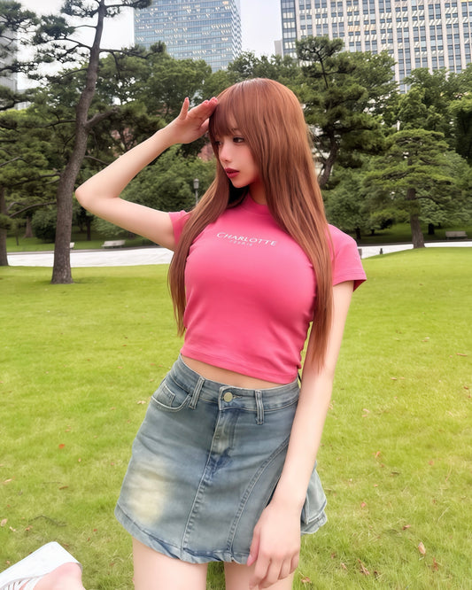 CHARLOTTE Barbie Pink Tシャツ