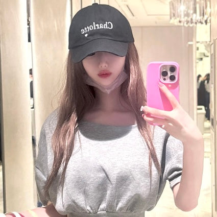 Charlotteロゴキャップ(ブラック♥)