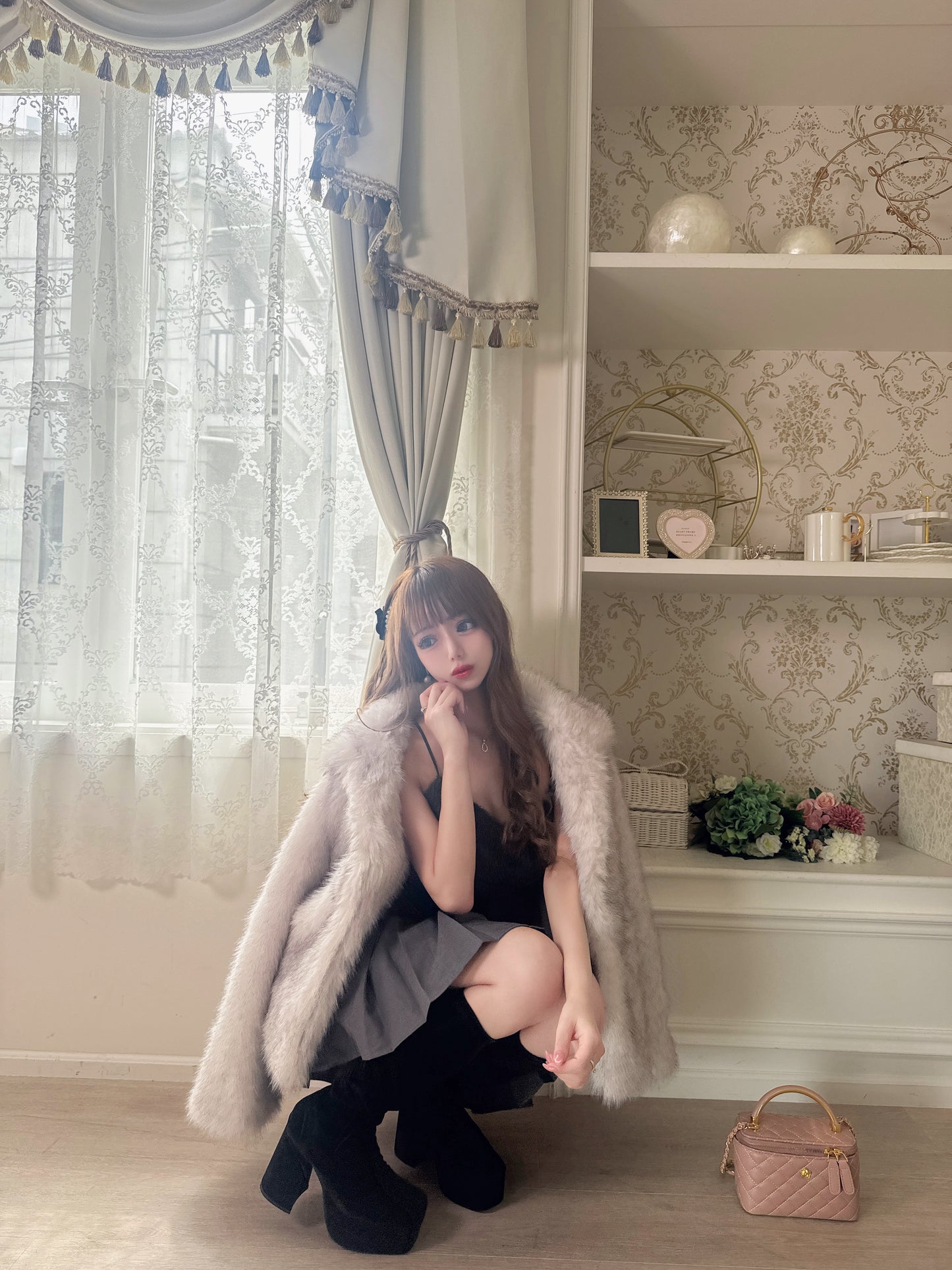 【受注販売】 Charlotte ふわふわファーコート