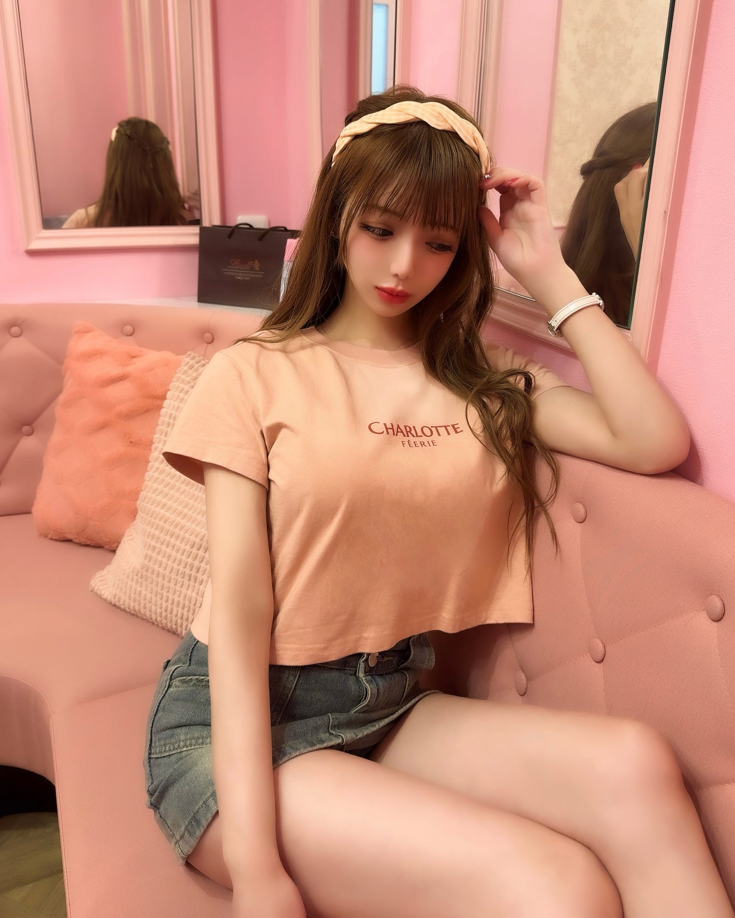 CHARLOTTE Old RoseベビーTシャツ