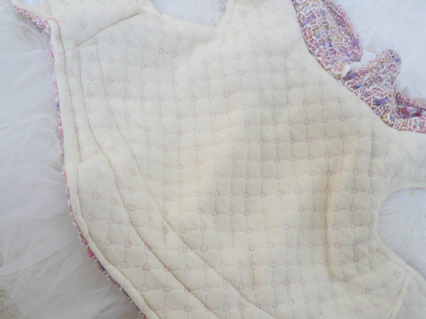 Princesseツイードチュールワンピース（ピンク）