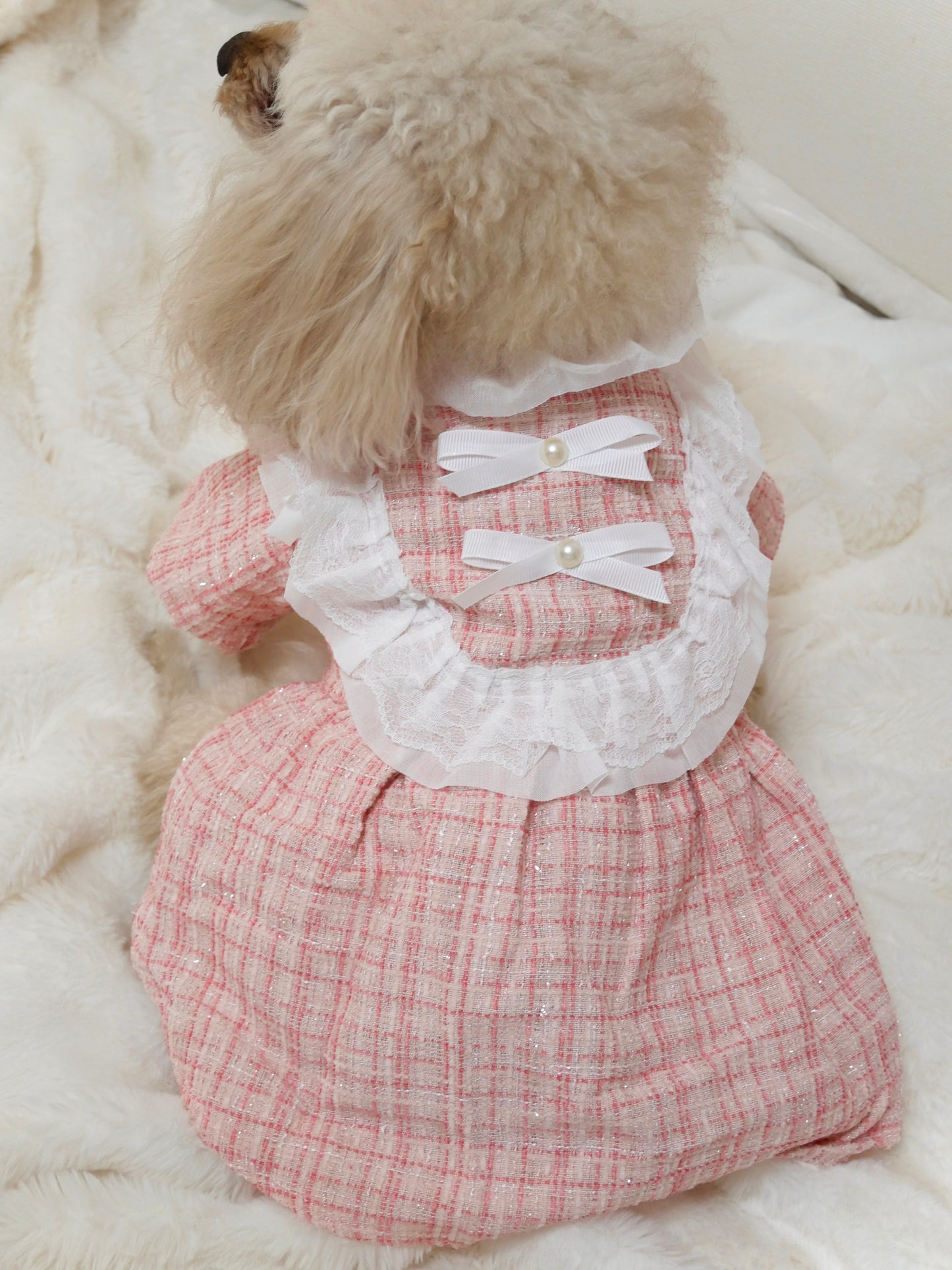 リボンSet♡レースツイードワンピース