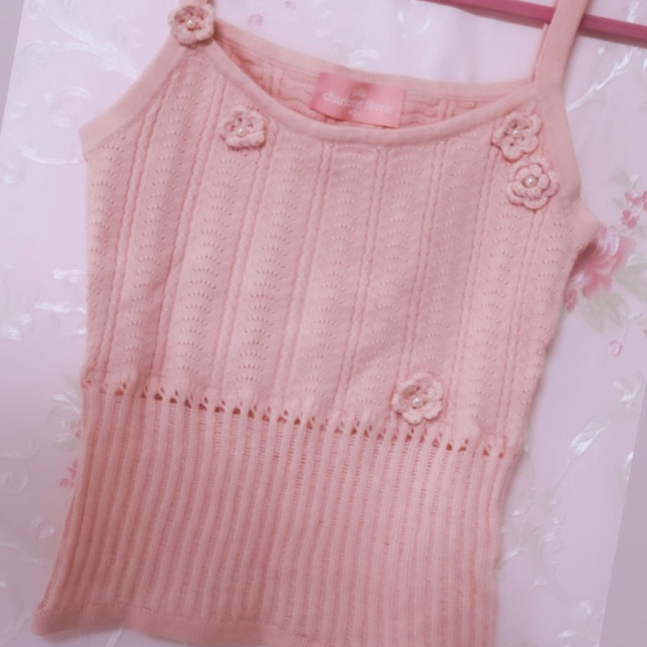 Fleur douceニットキャミ