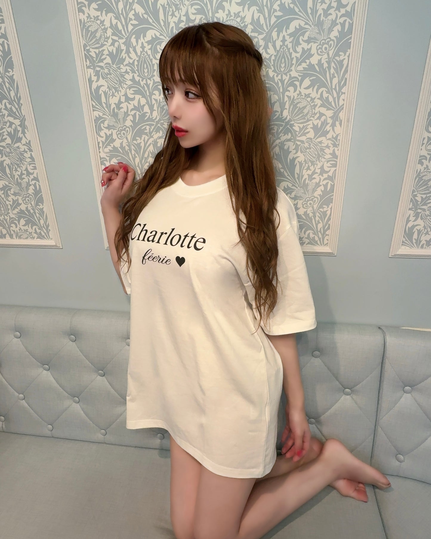 Charlotte ロゴTシャツ（White）