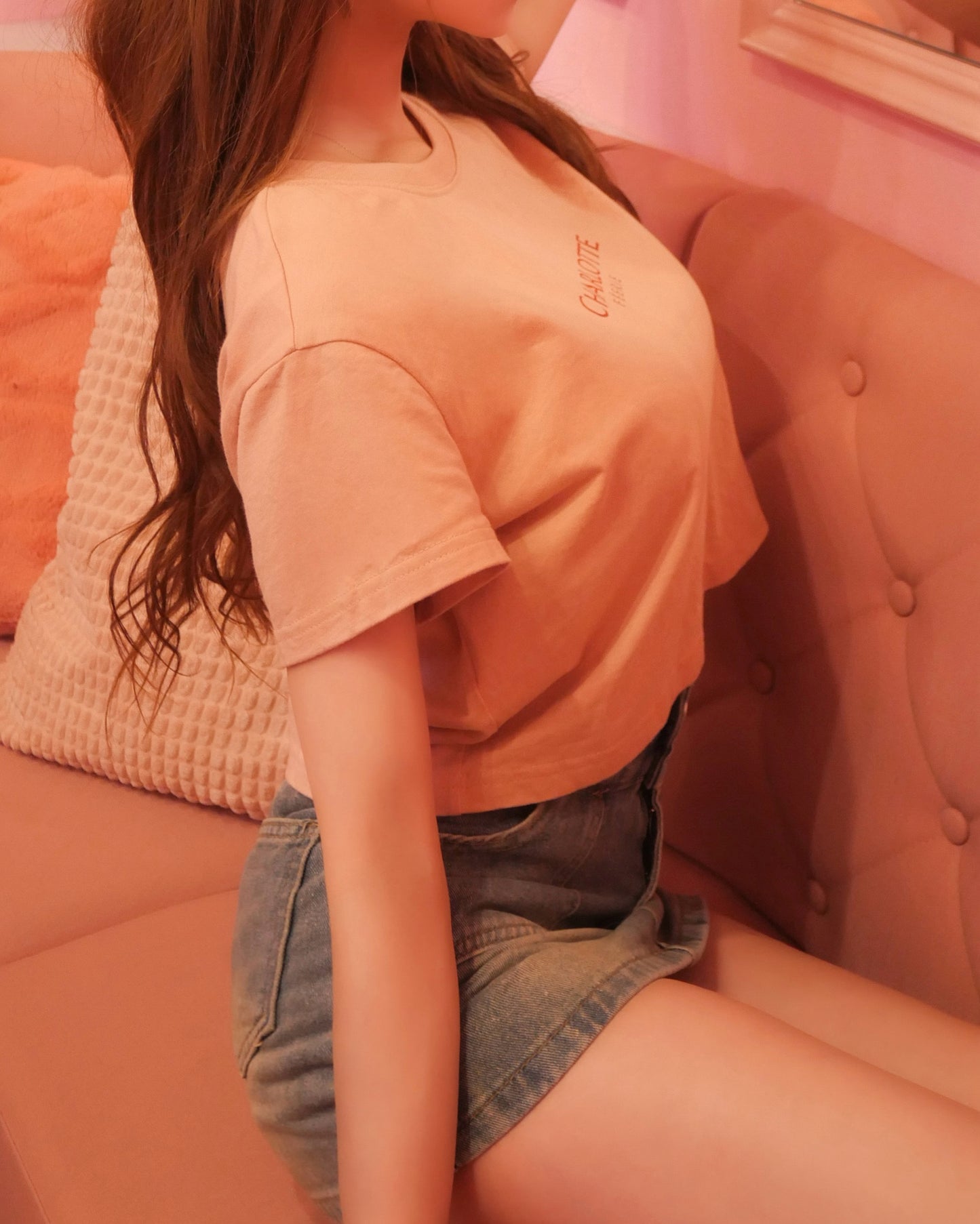 CHARLOTTE Old RoseベビーTシャツ