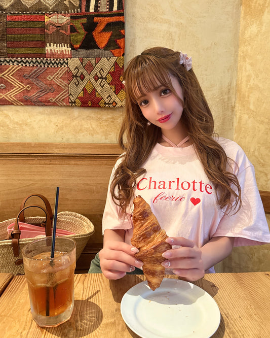 【人気TOP10♡】 CharlotteロゴTシャツ（フェアリーpink）