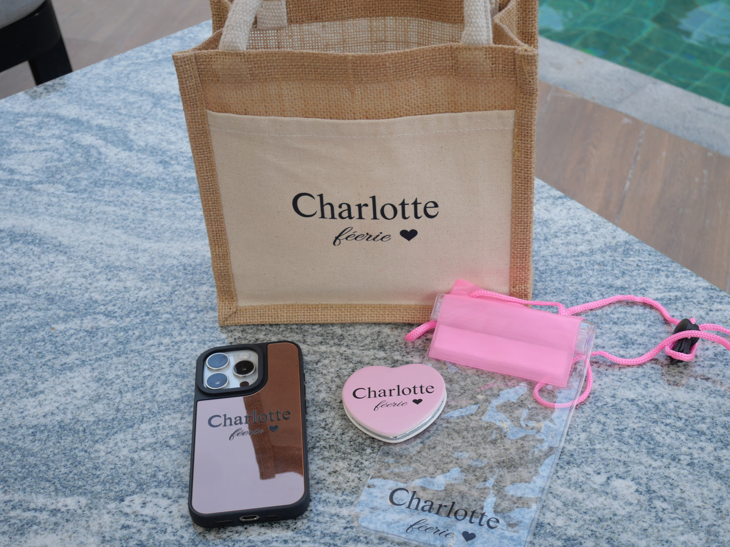Charlotteハートコンパクトミラー