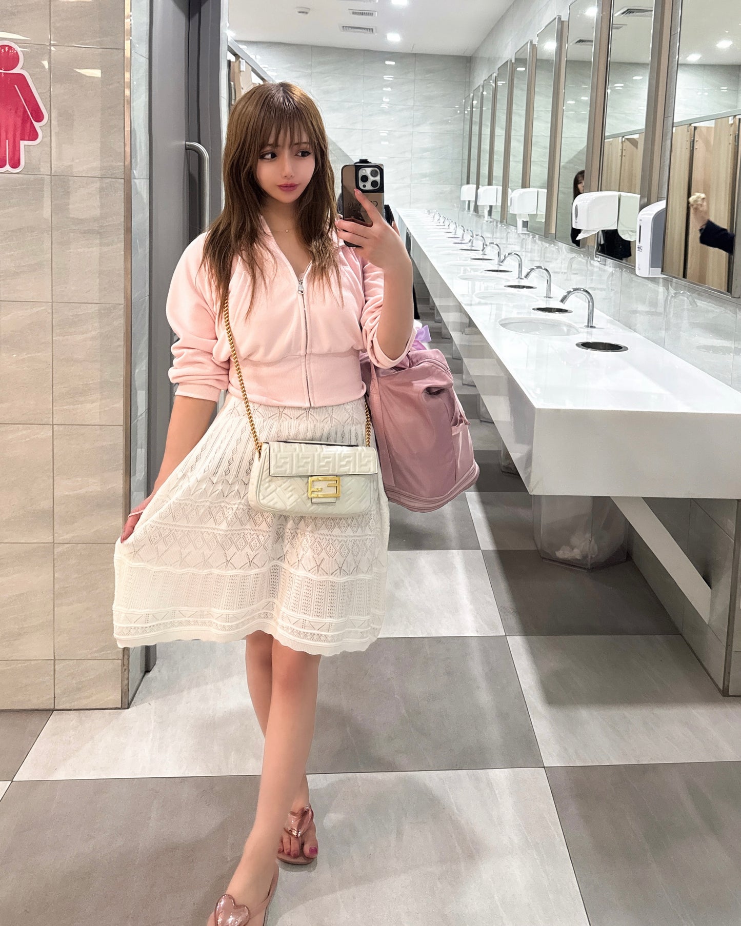 クロシェ編みワンピース（white）