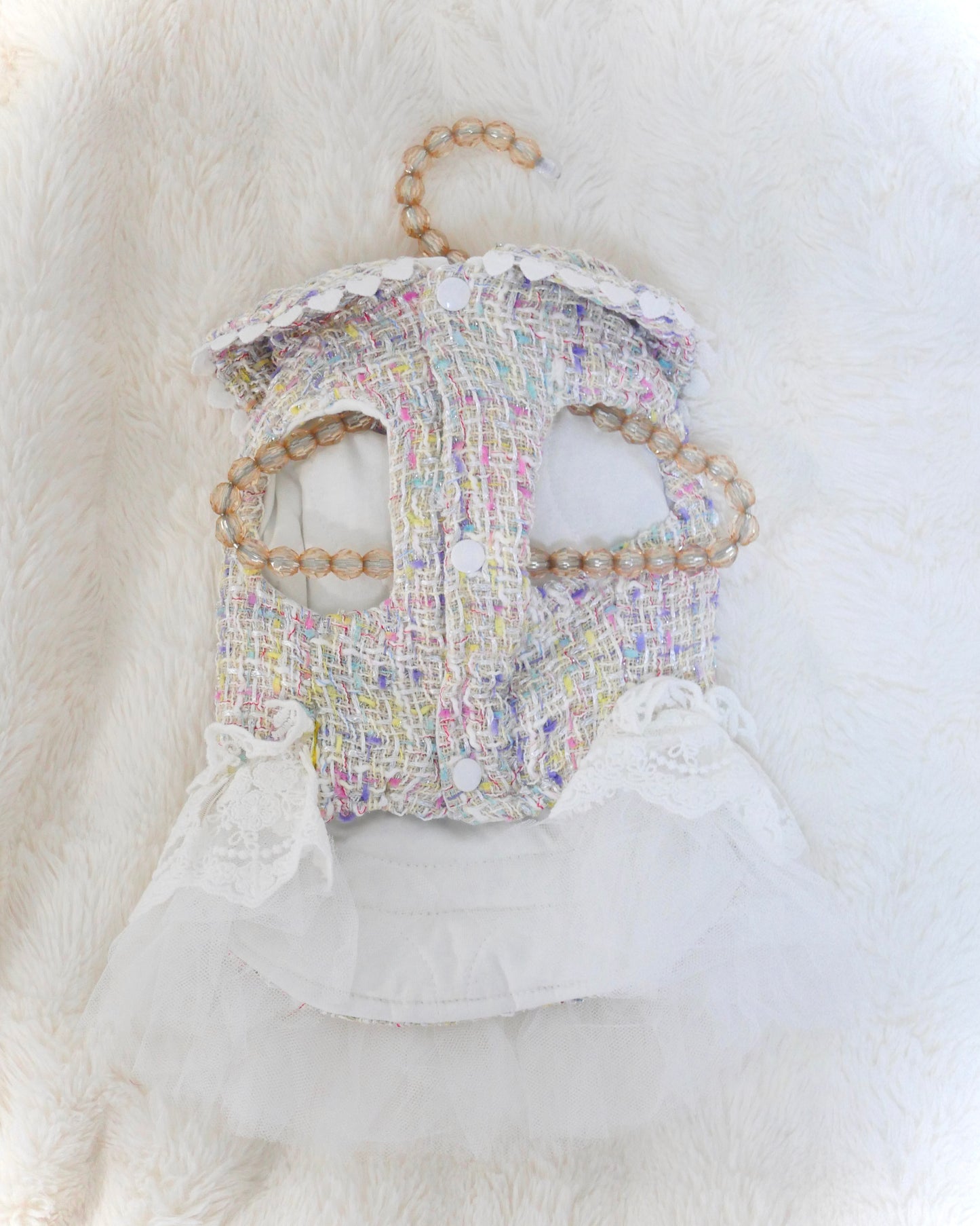 【12%OFF】Princesseツイードチュールワンピース（ミックス）