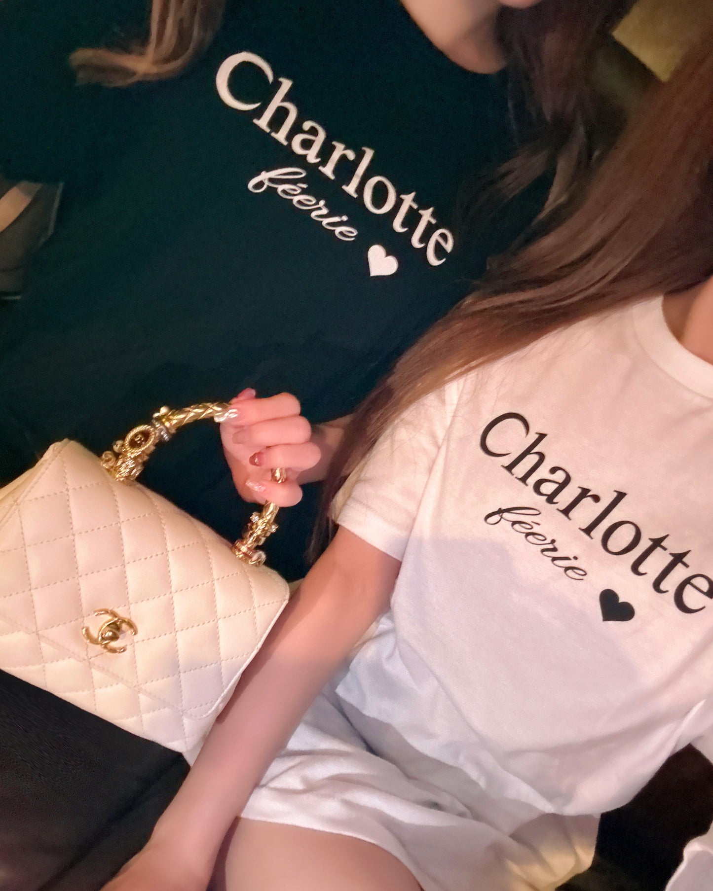 シャルロットTシャツ（ブラック）