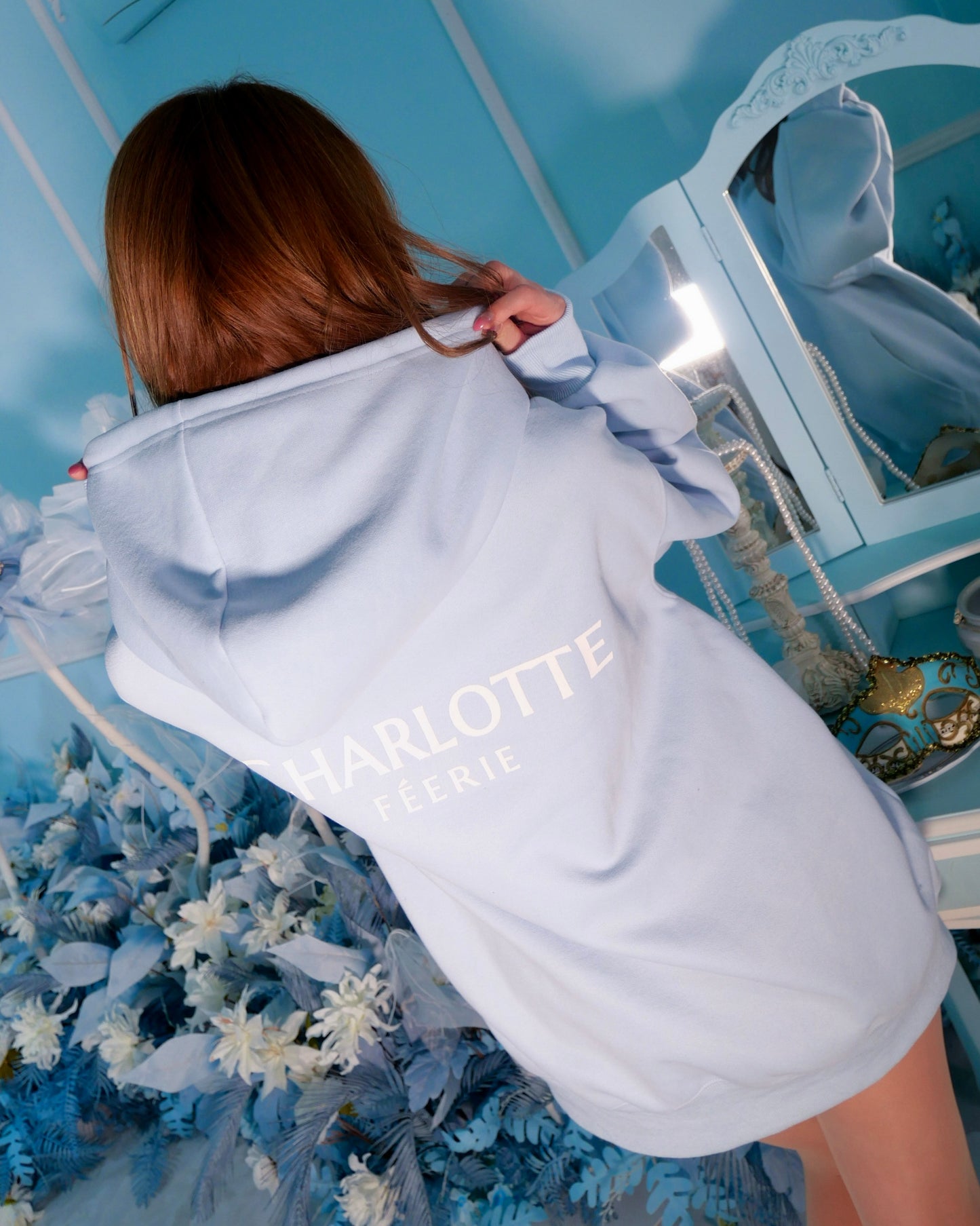♡20％OFF♡ Charlotteジップパーカー（フェアリーブルー）