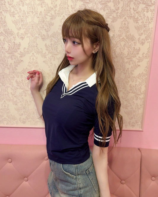 Lady ポロシャツ（navy）