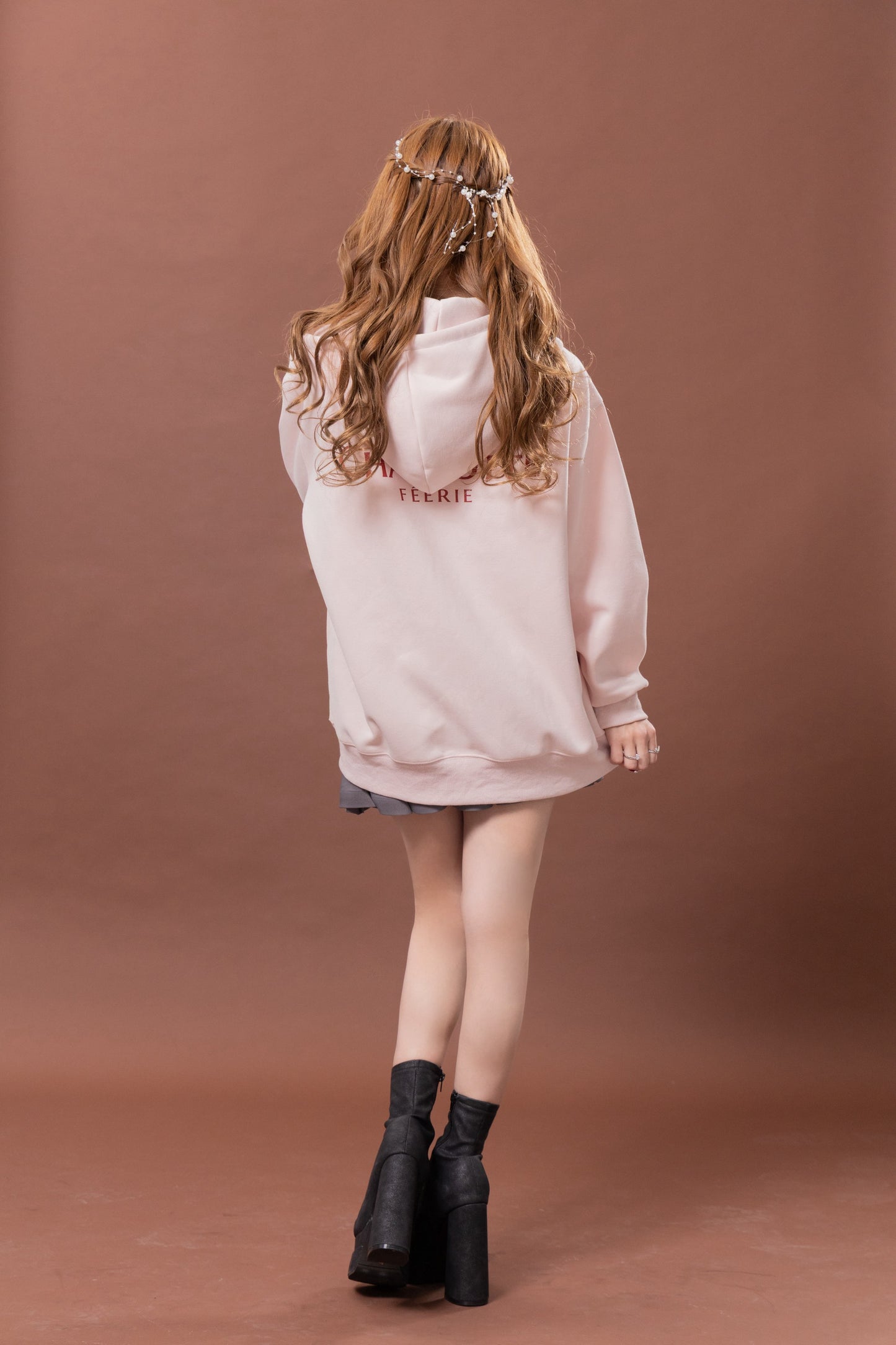 Charlotteジップパーカー（ローズ・プードル）　20%OFF