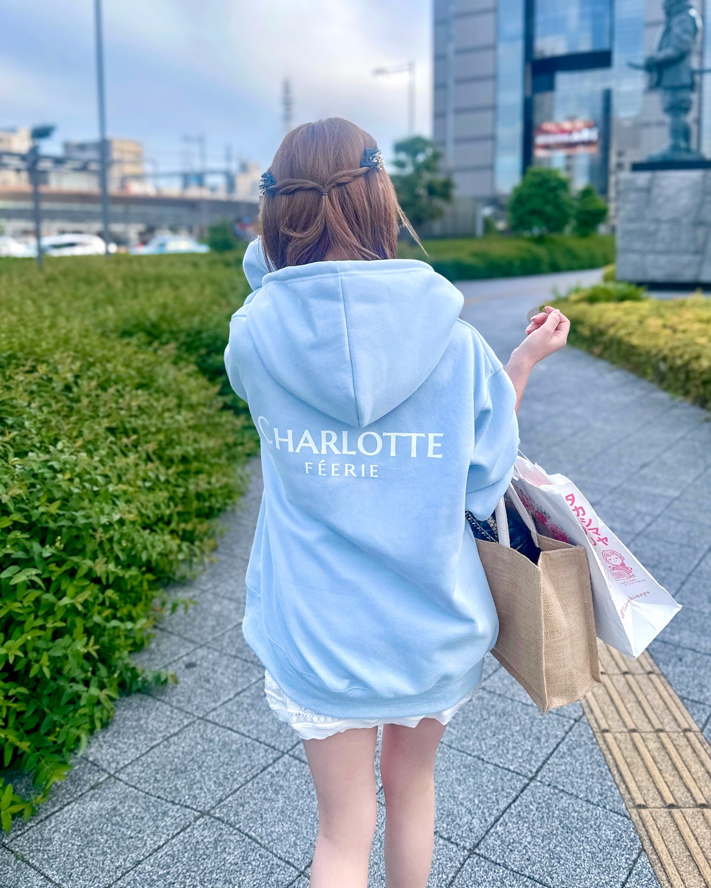 Charlotteジップパーカー（フェアリーブルー）