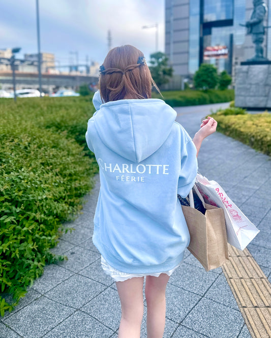 Charlotteジップパーカー（フェアリーブルー）