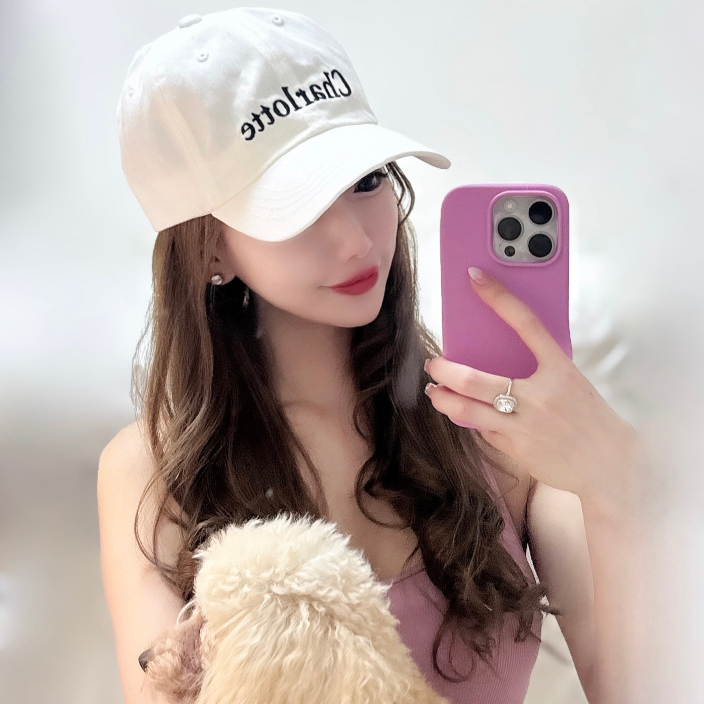Charlotteロゴキャップ(ホワイト)