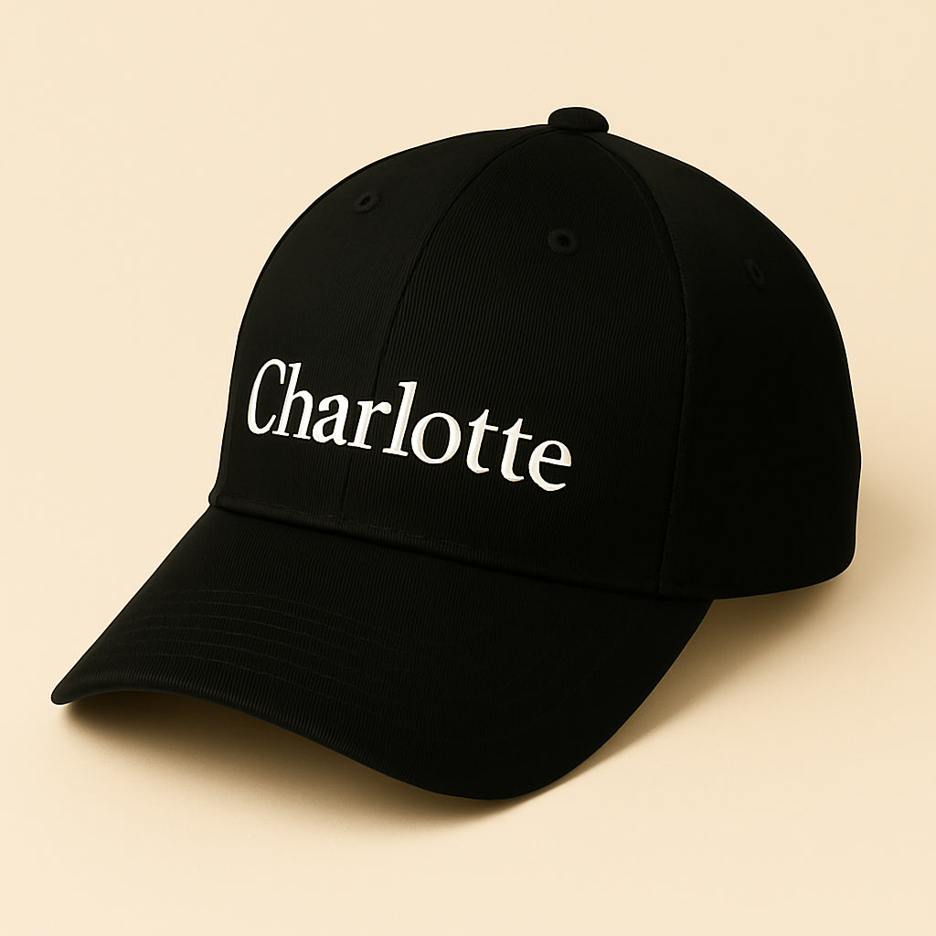 Charlotteロゴキャップ(ブラック)