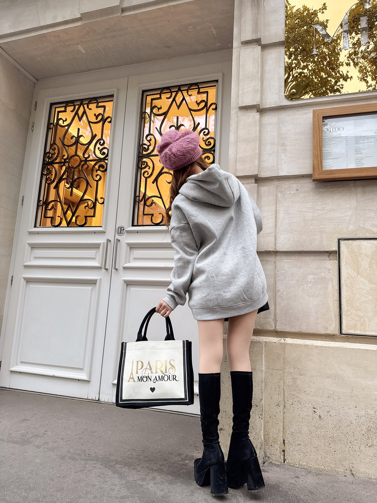 Charlotteロゴパーカー（グレー）　20%OFF