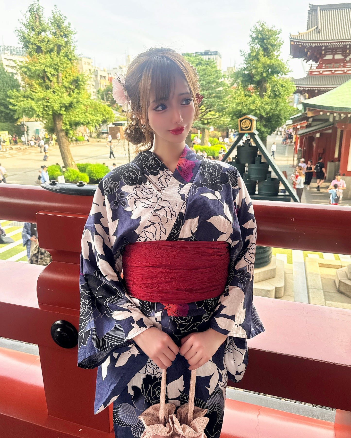 浴衣用ヘアアクセサリー（pink）