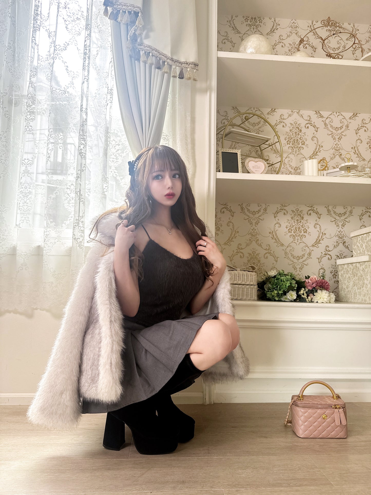 【受注販売】 Charlotte ふわふわファーコート