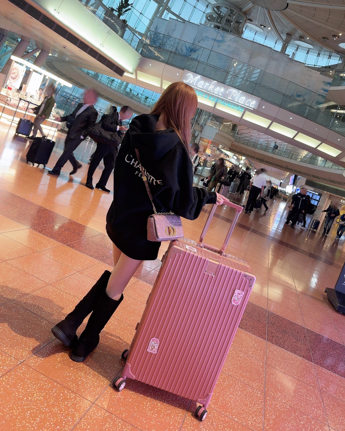 Charlotteジップパーカー（ブラック）　20%OFF