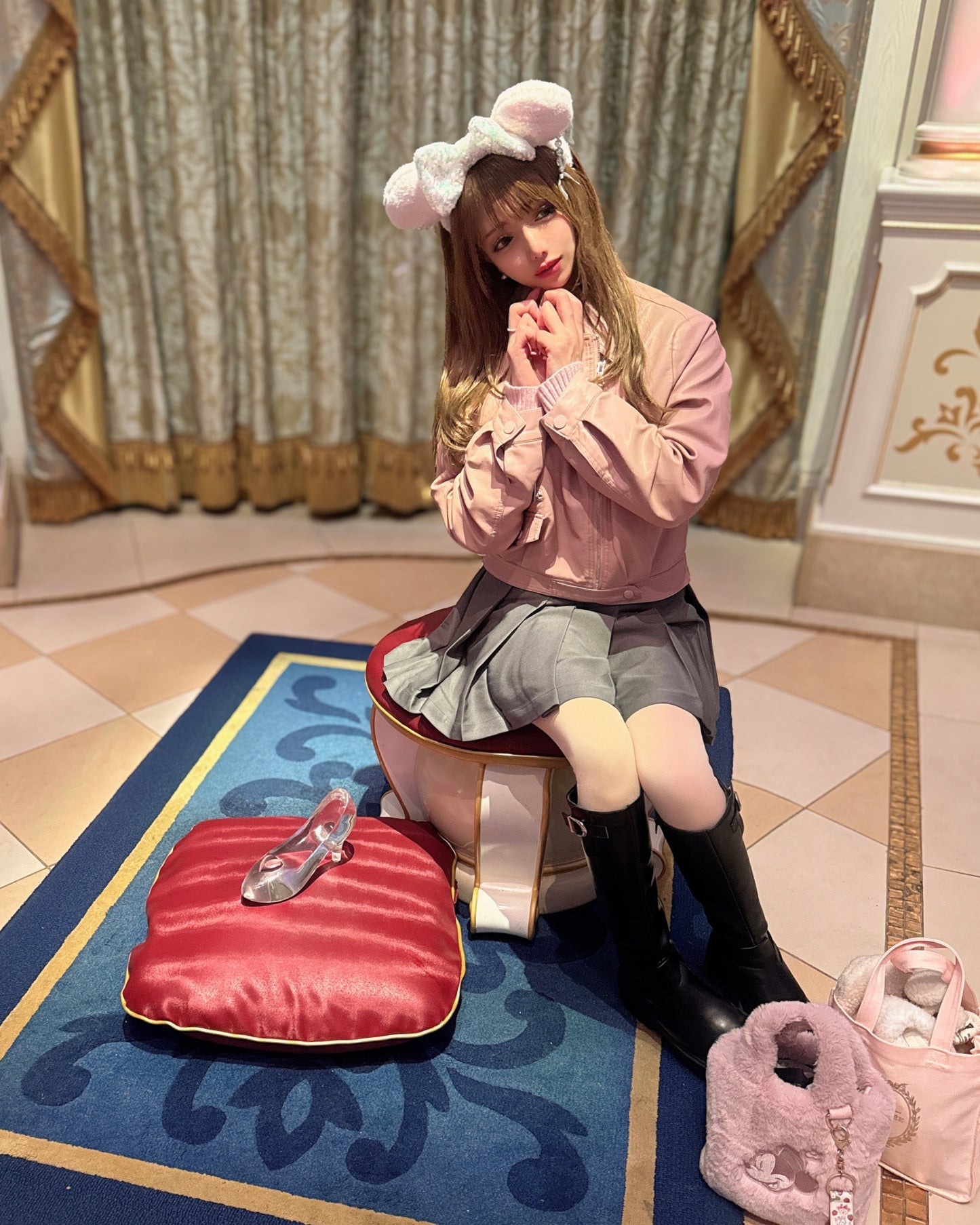 ♡10％OFF♡ Charlotteドールピンク ライダース