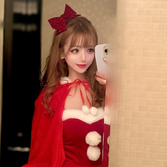 Perleリボンヘアクリップ