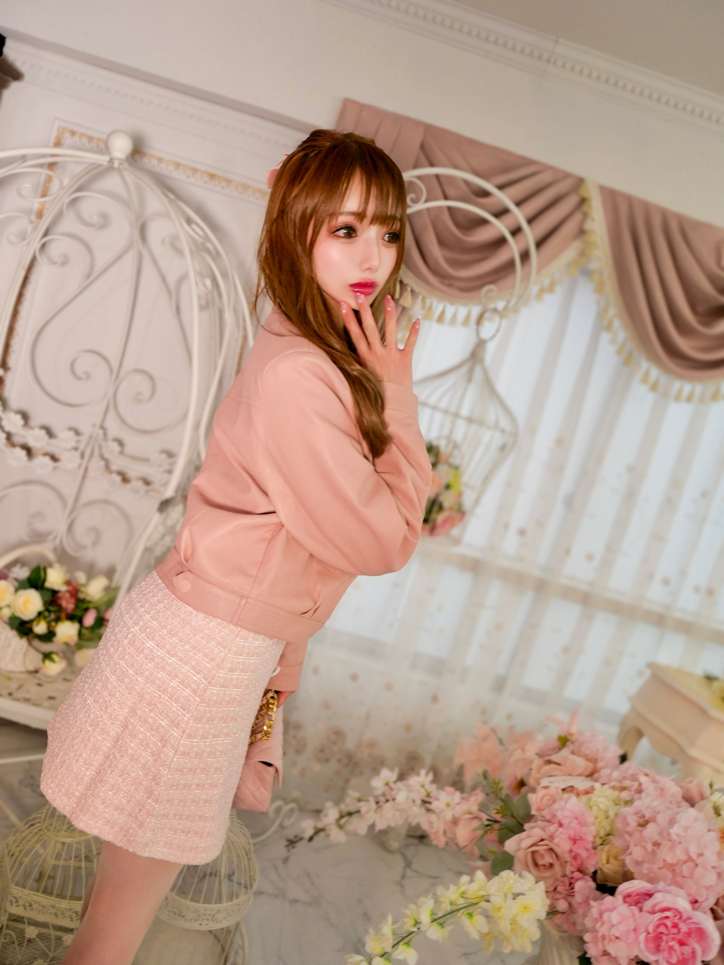 ♡10％OFF♡ Charlotteドールピンク ライダース
