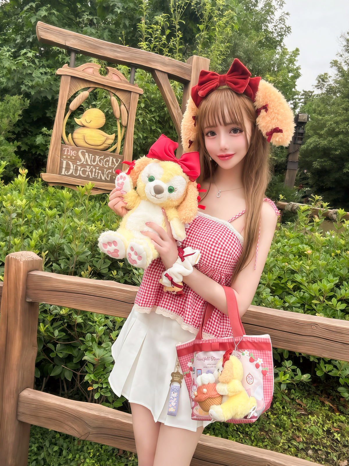 Charフレアミニスカート（white）