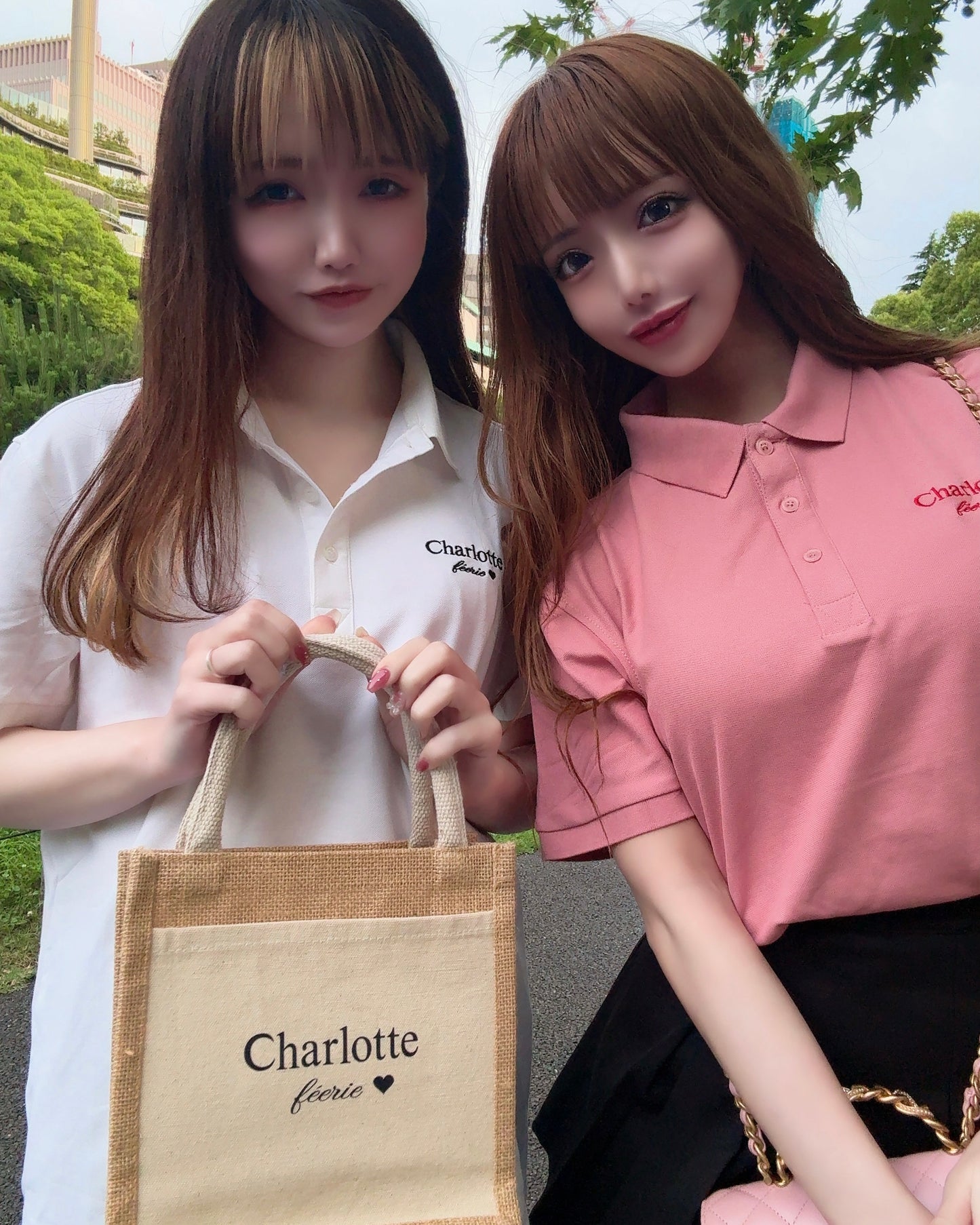 Charlotteフレンチポロシャツ（ピンク）