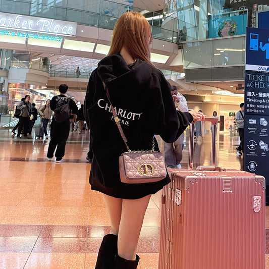 Charlotteジップパーカー（ブラック）　20%OFF