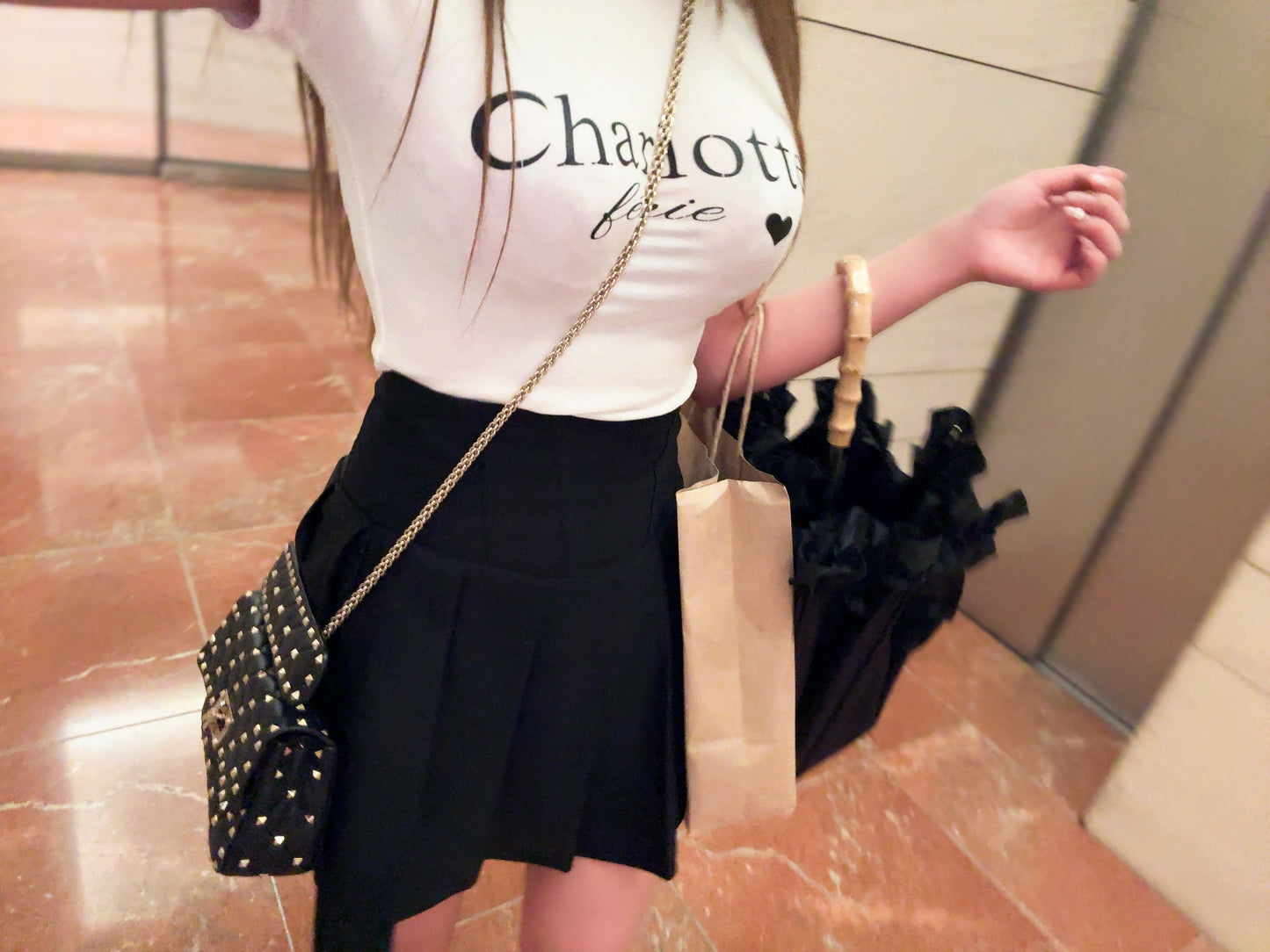 Charlotte ミルクホワイトTシャツ