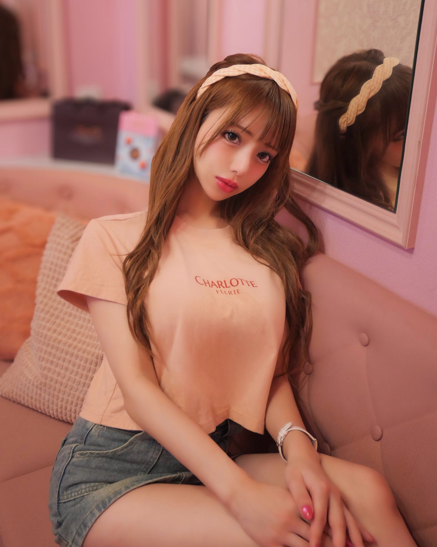 CHARLOTTE Old RoseベビーTシャツ
