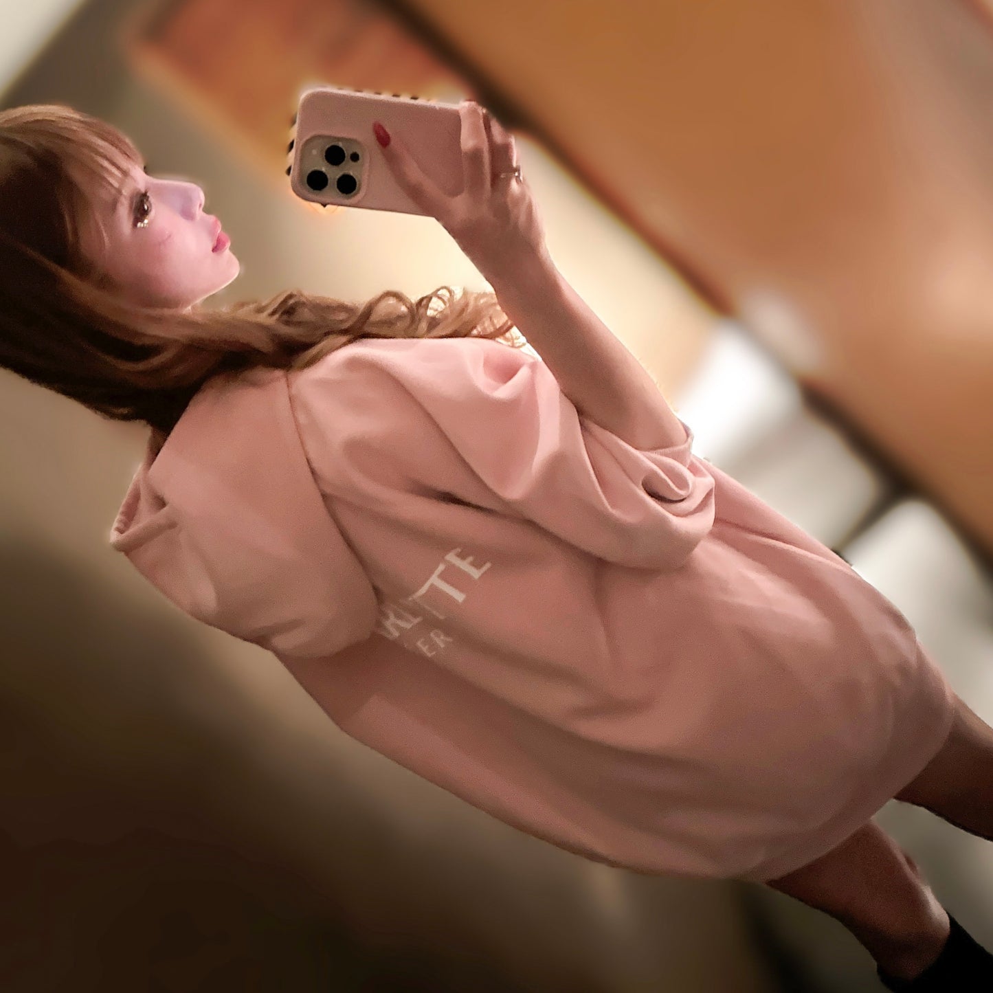 Charlotteジップパーカー（ローズピンク）　20%OFF