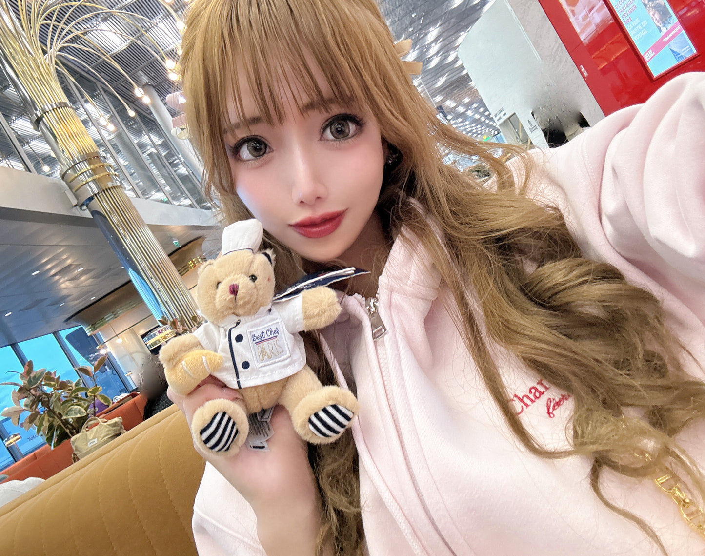 Charlotteジップパーカー（ローズ・プードル）　20%OFF