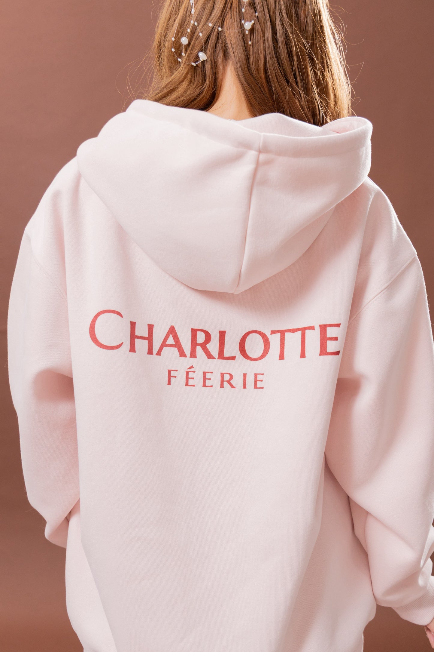 Charlotteジップパーカー（ローズ・プードル）　20%OFF