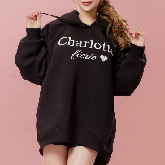 Charlotteロゴパーカー（ブラック）　20%OFF
