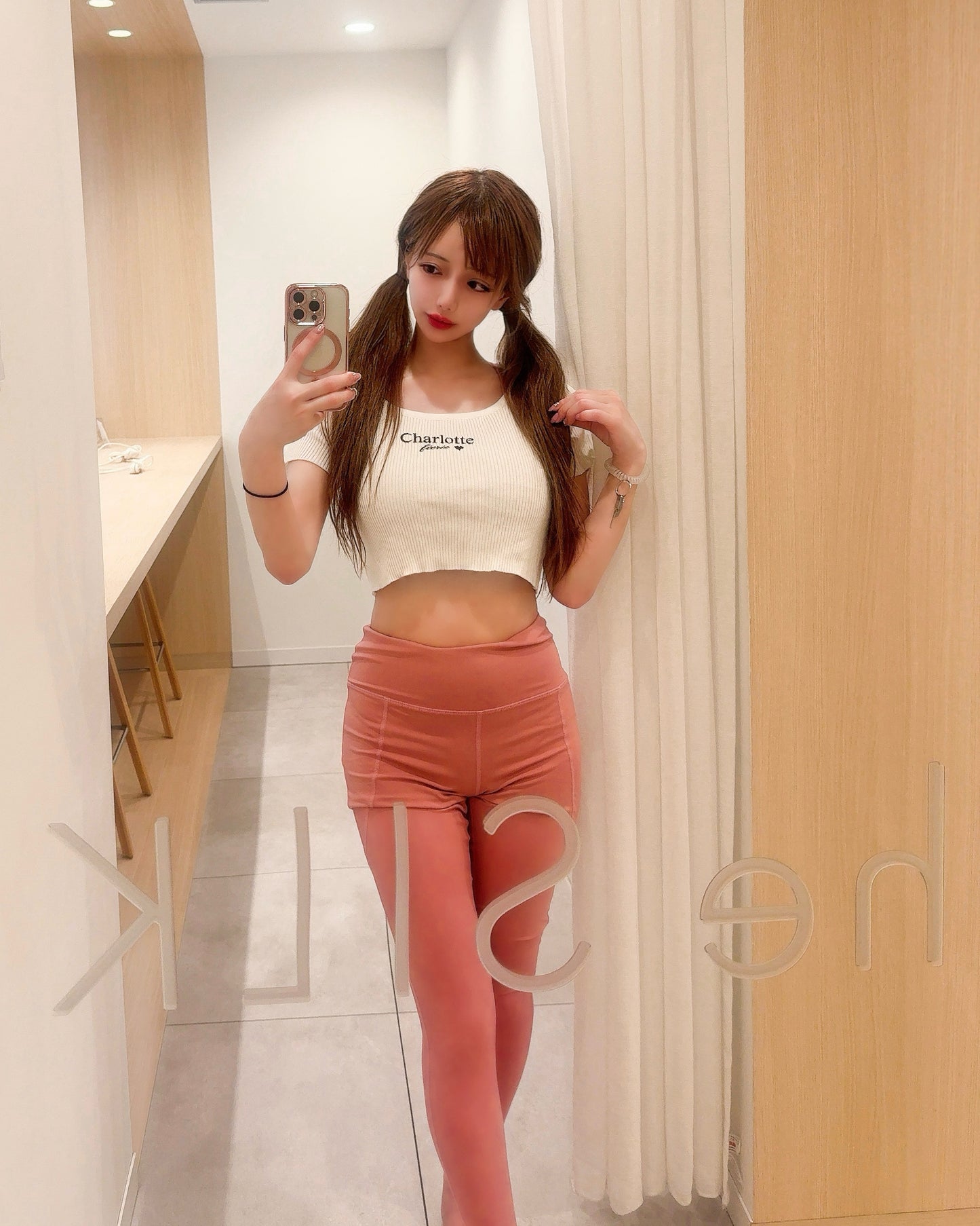 Charlotteリブニット（white）