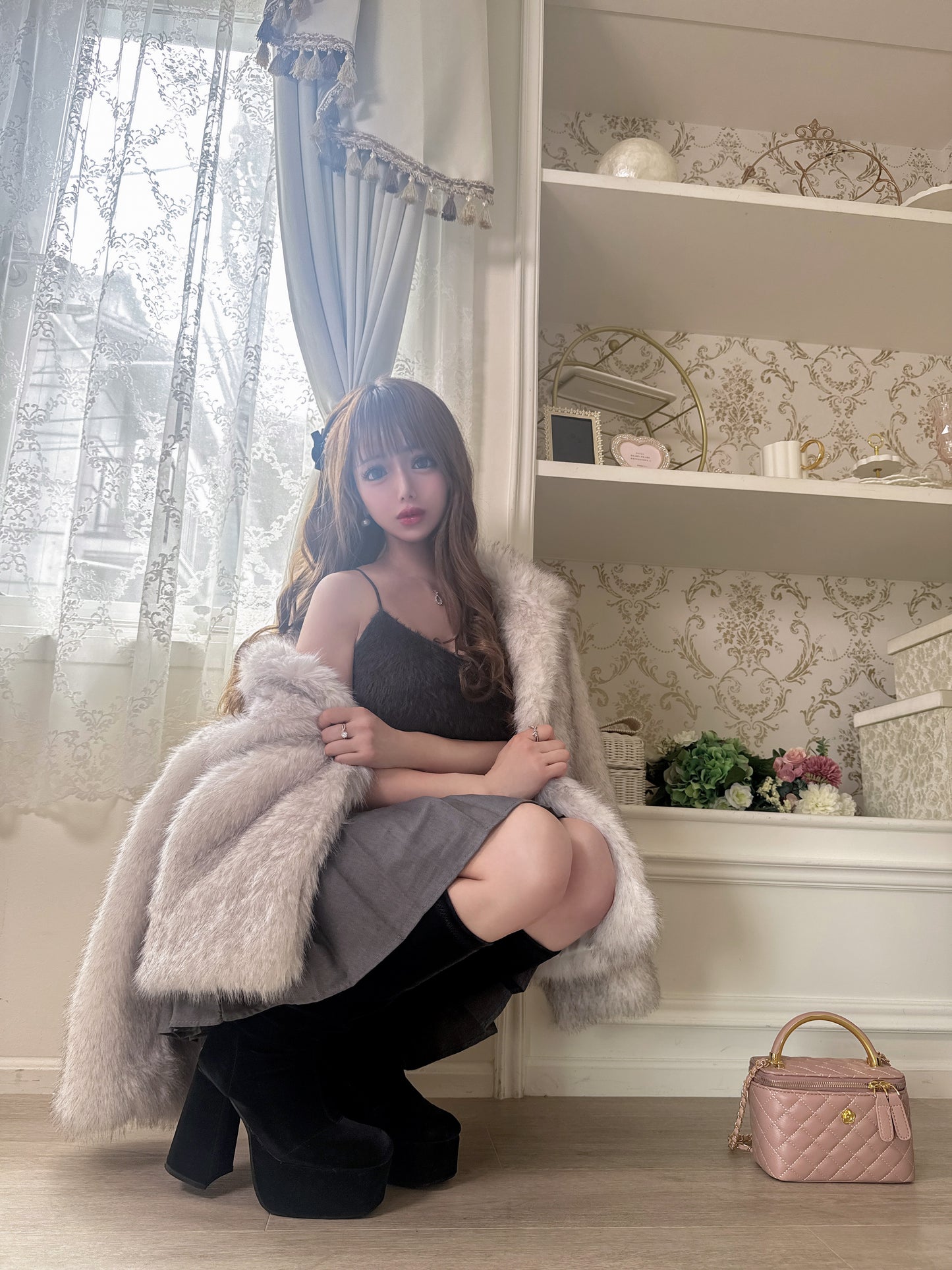 【受注販売】 Charlotte ふわふわファーコート