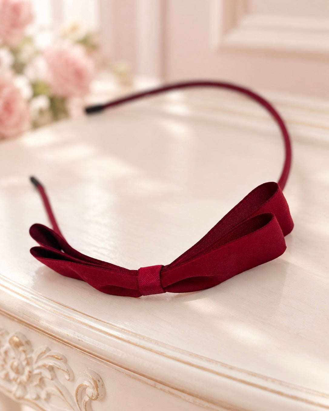 Parisリボンカチューシャ（red）