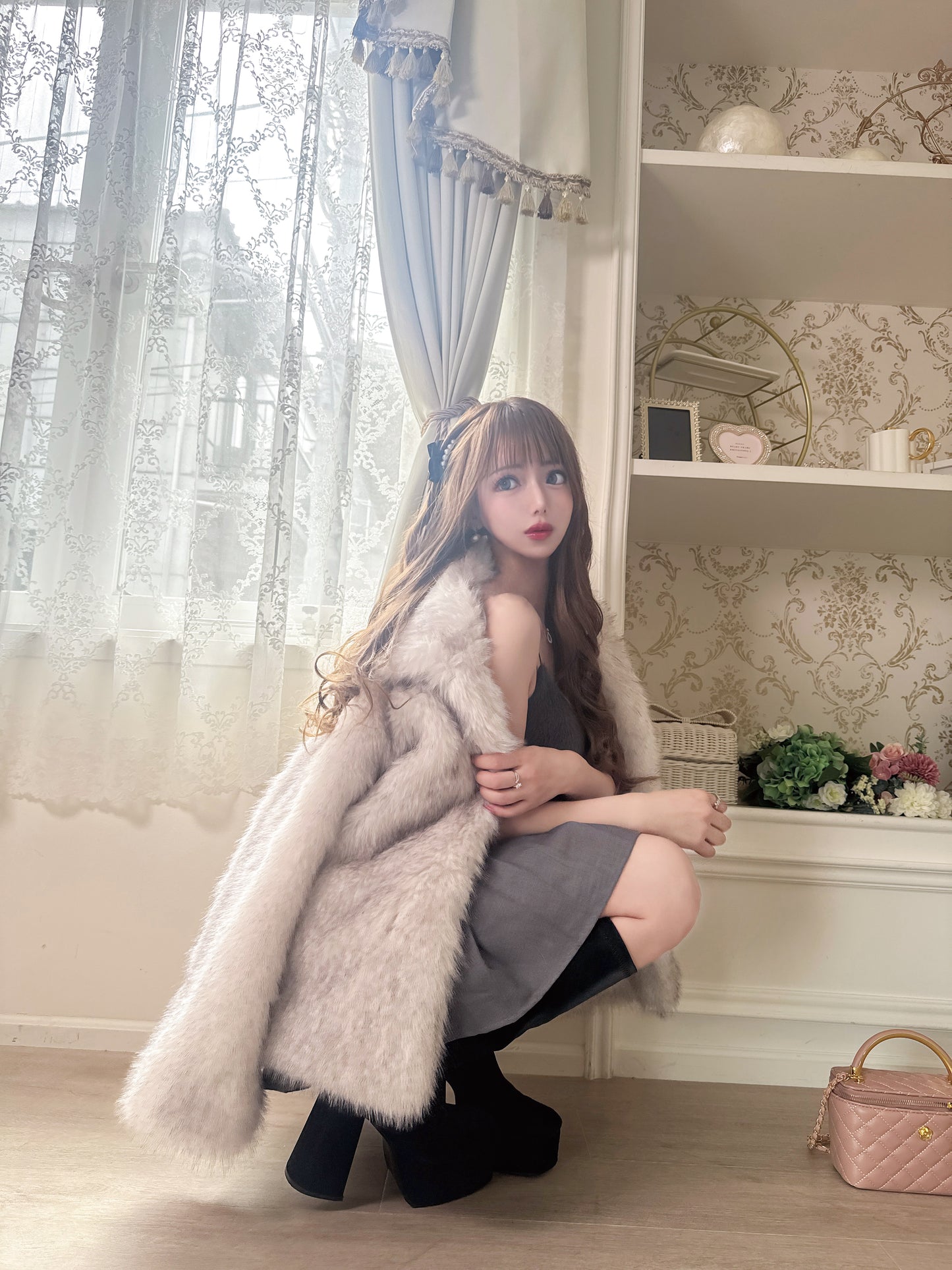 【受注販売】 Charlotte ふわふわファーコート