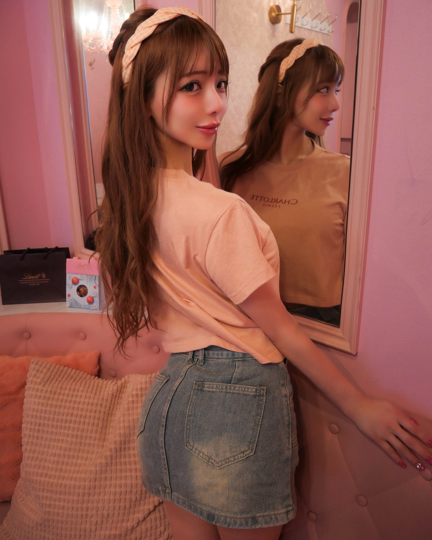 CHARLOTTE Old RoseベビーTシャツ